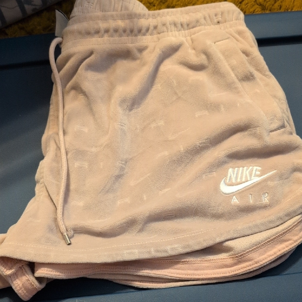 Nike Air Soft Pink Fleece Shorts